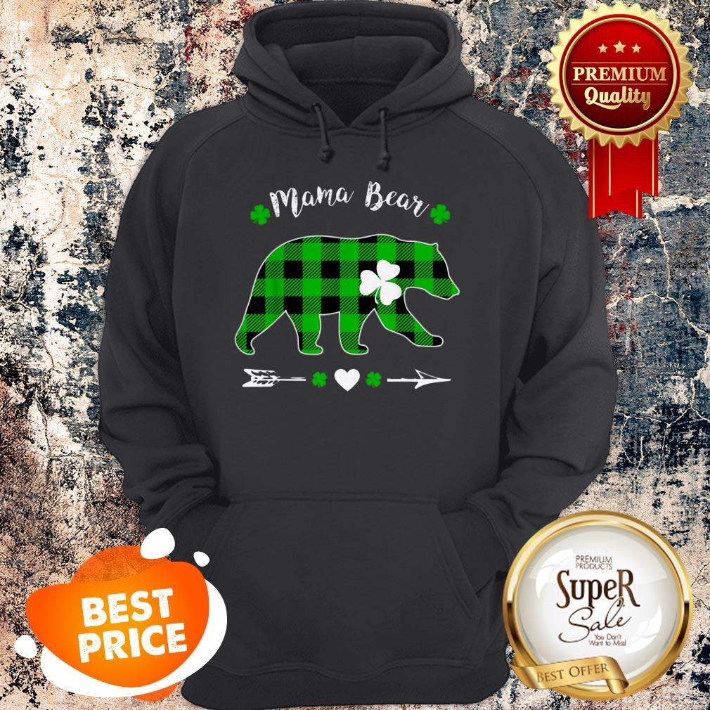Mama Bear Green Shamrock Buffalo Plaid St.Patrick’s Day Shirt