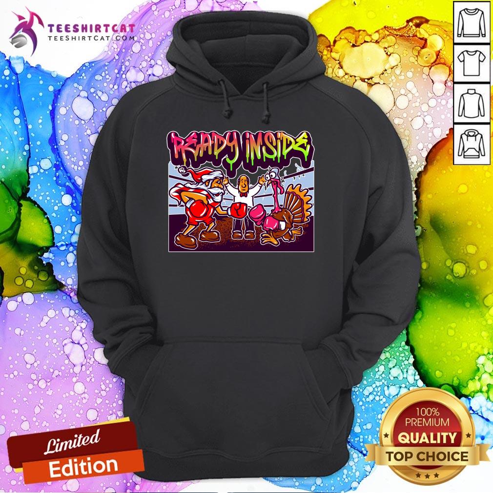 Nice Christmas VS Thanksgiving Boxing Match Funny Christmas T-Shirt
