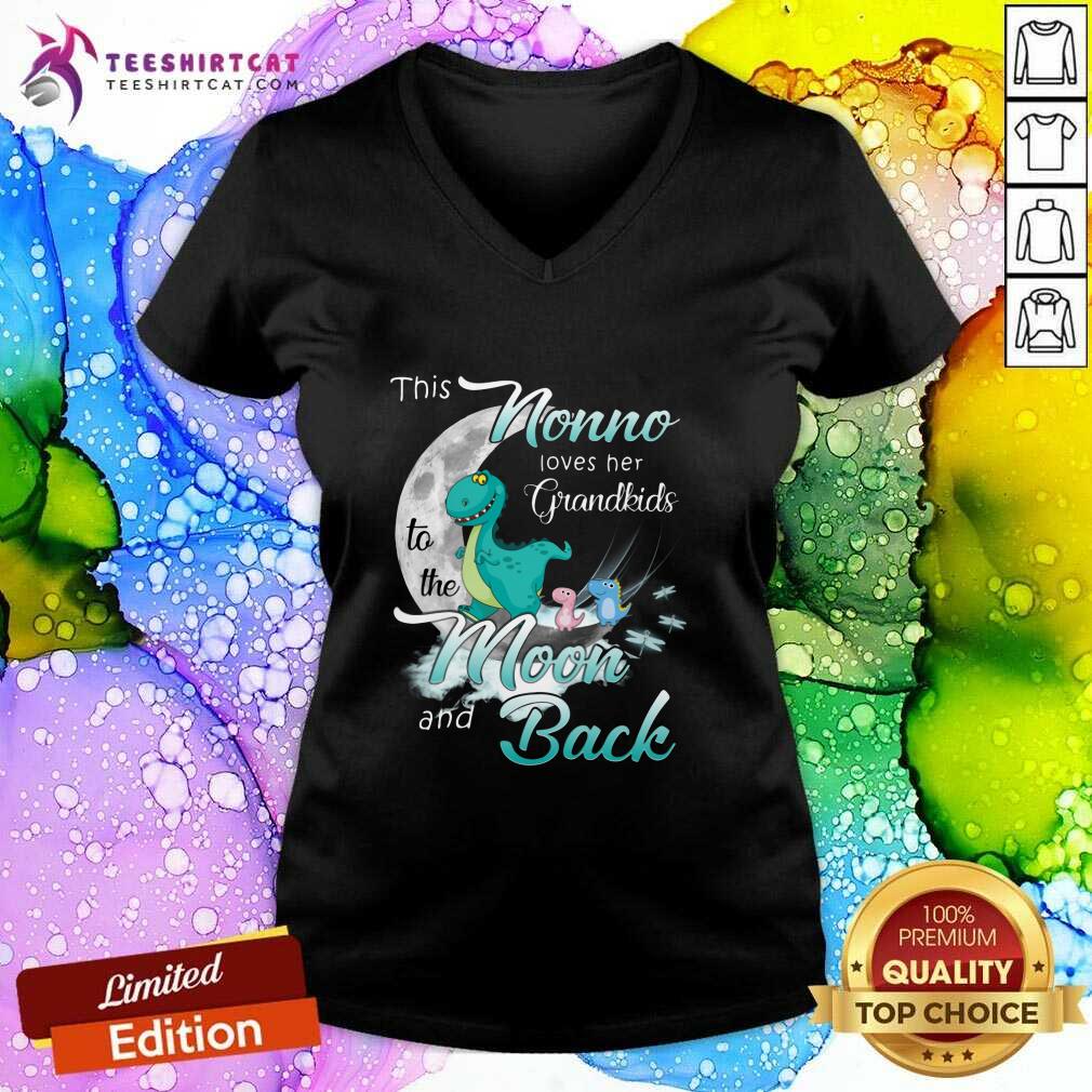 Nice Dinosaurs This Nono Loves Her Grandkids Moon And Back Shirt