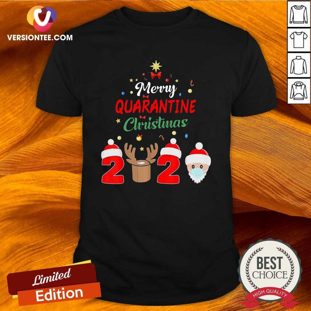 Nice Merry Quarantine Christmas 2020 Shirt