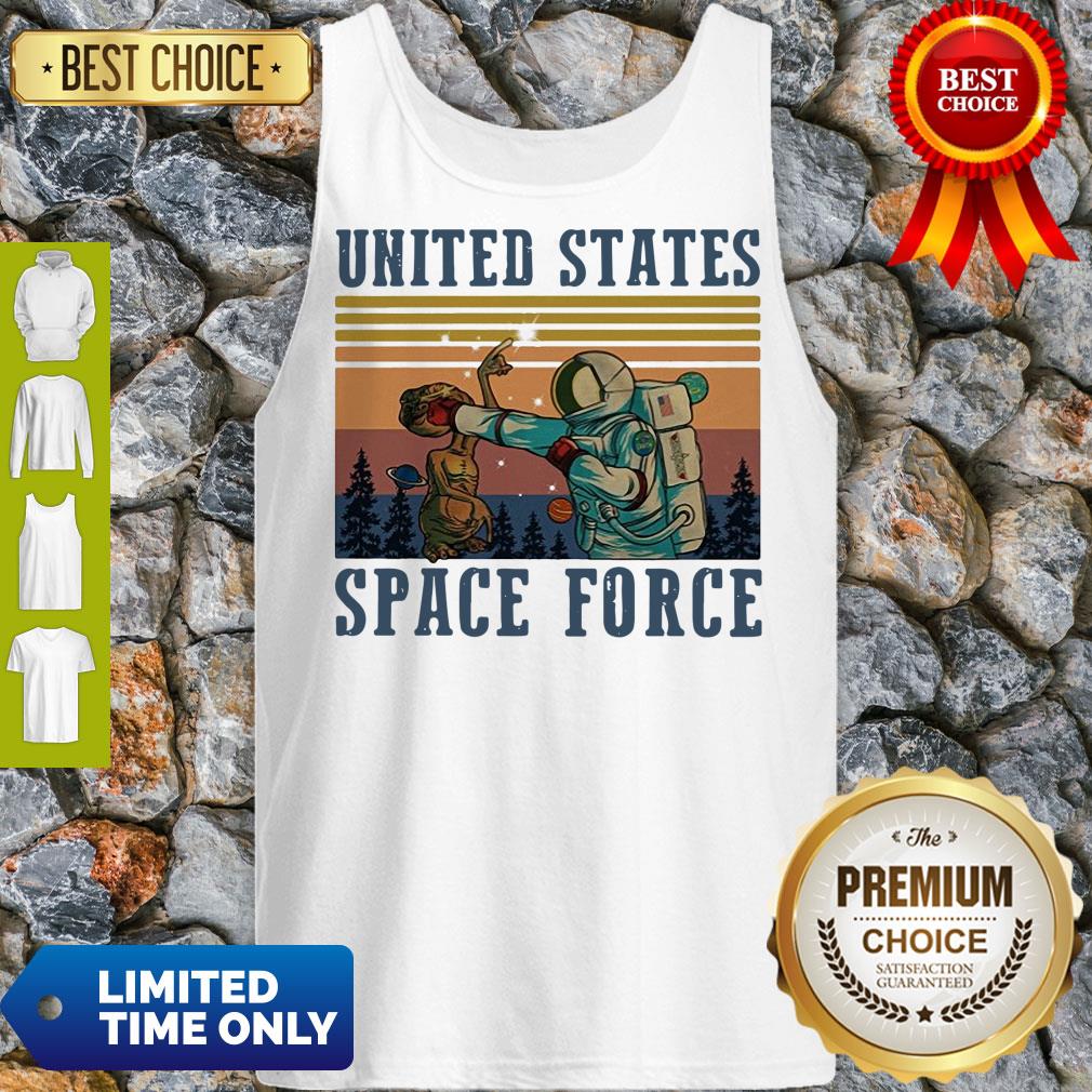 Nice Retro Vintage United States Space Force Punch The Alien Shirt