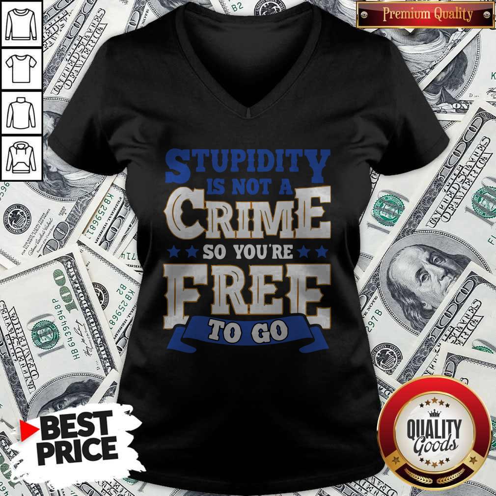 Nice Stupidity Is Not A Crime So You’re Free To Go Shirt