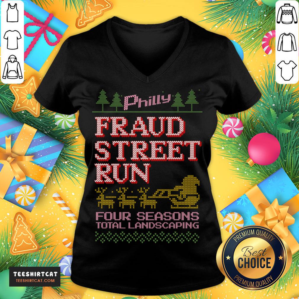 Official Fraud Street Run Ugly Christmas Sweater Fraud Street Run T-Shirt