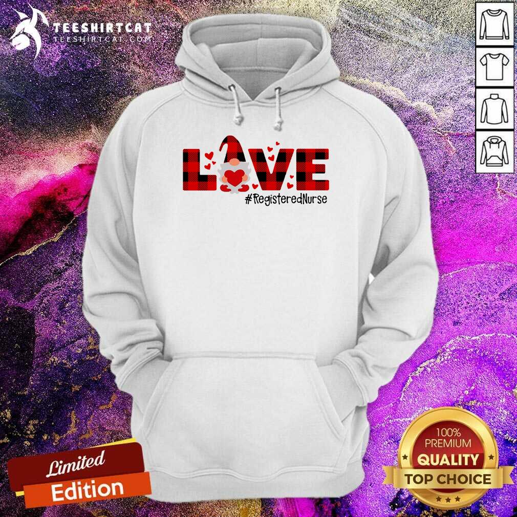 Official Gnome Love Valentine Registered Nurse Shirt
