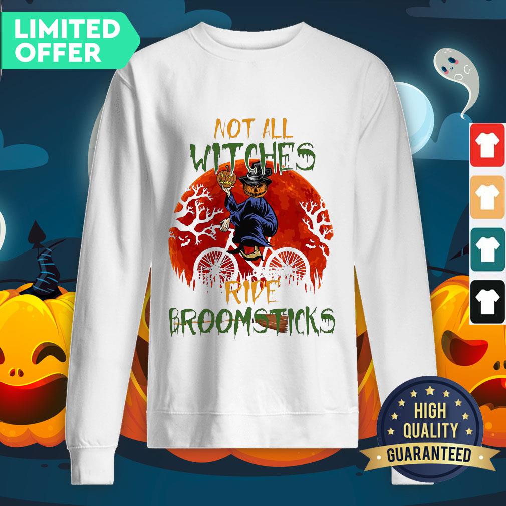 Official Halloween Not All Witches Ride Broomsticks Vintage Shirt