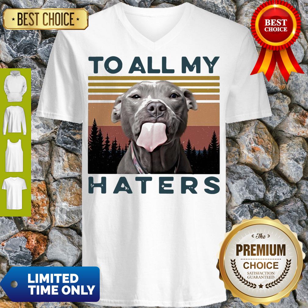Official Pit Bull To All My Haters Vintage Shirt