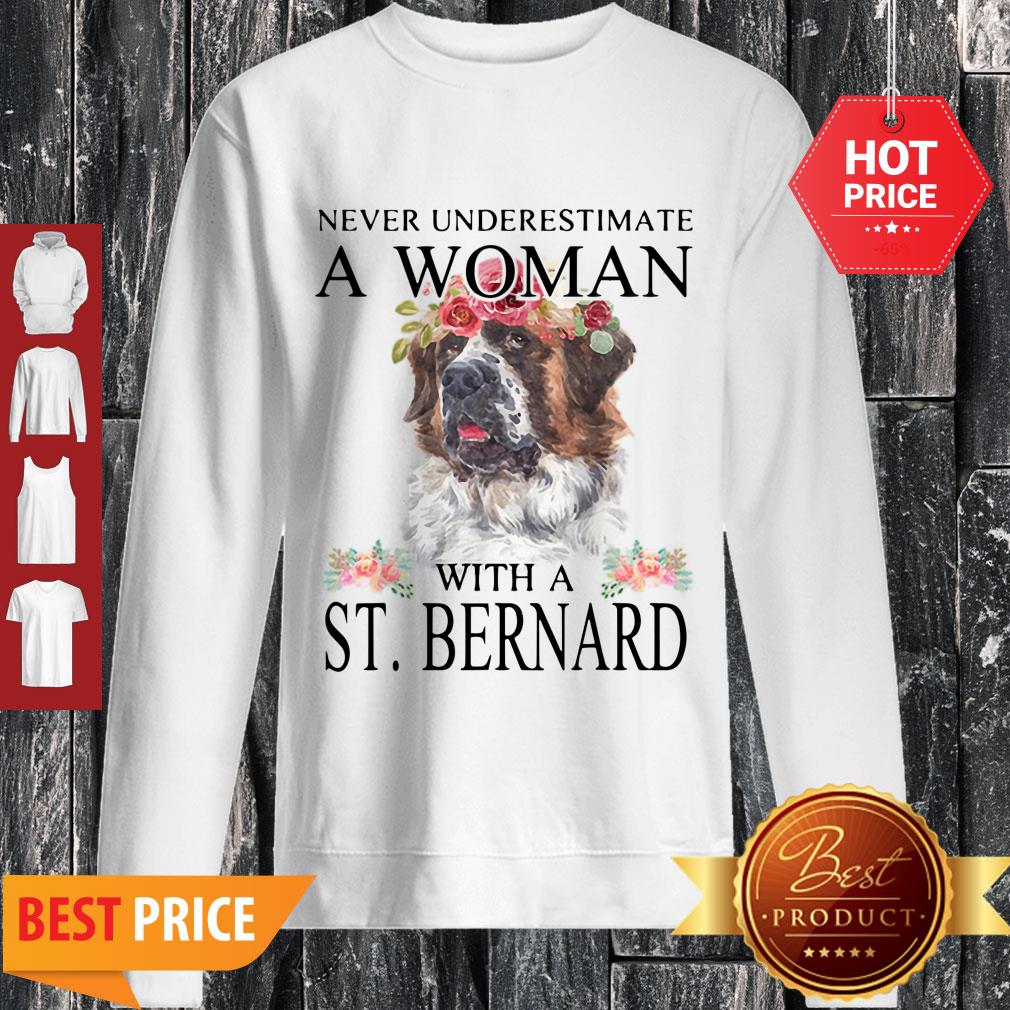 Official Womens St. Bernard Gifts Funny Mom Mama Mother Grandma Dog Shirt