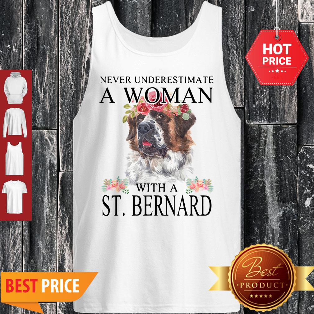 Official Womens St. Bernard Gifts Funny Mom Mama Mother Grandma Dog Shirt