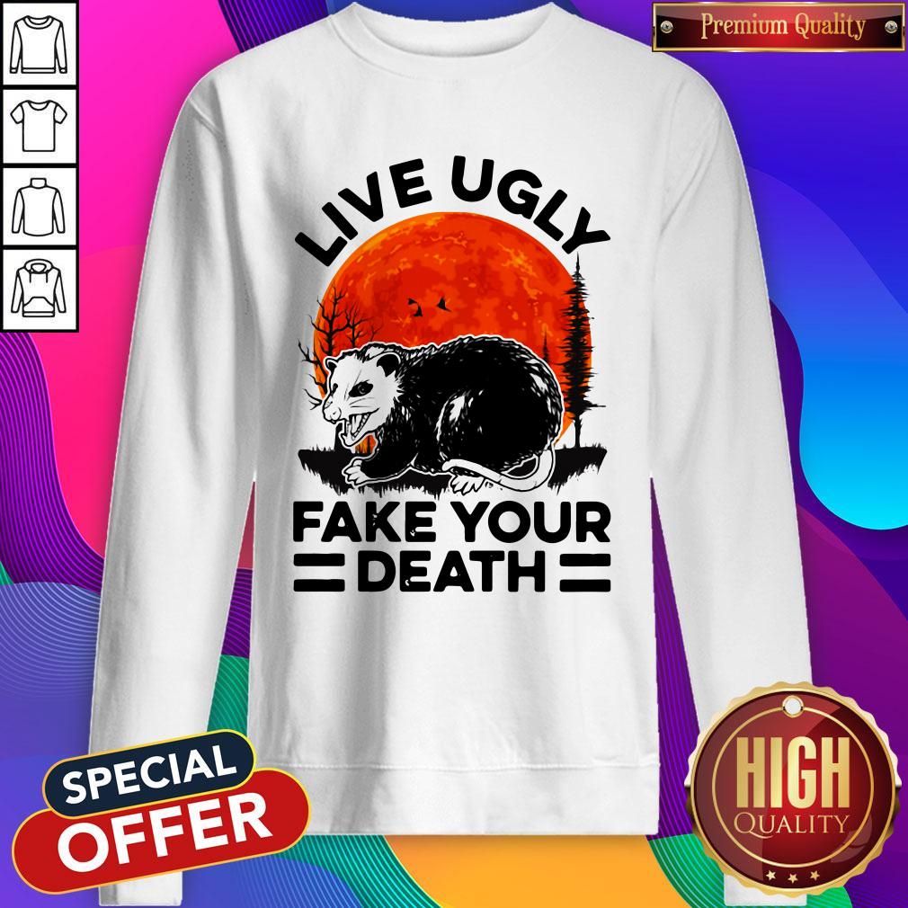 Opossum Live Ugly Fake Your Death Sunset Shirt