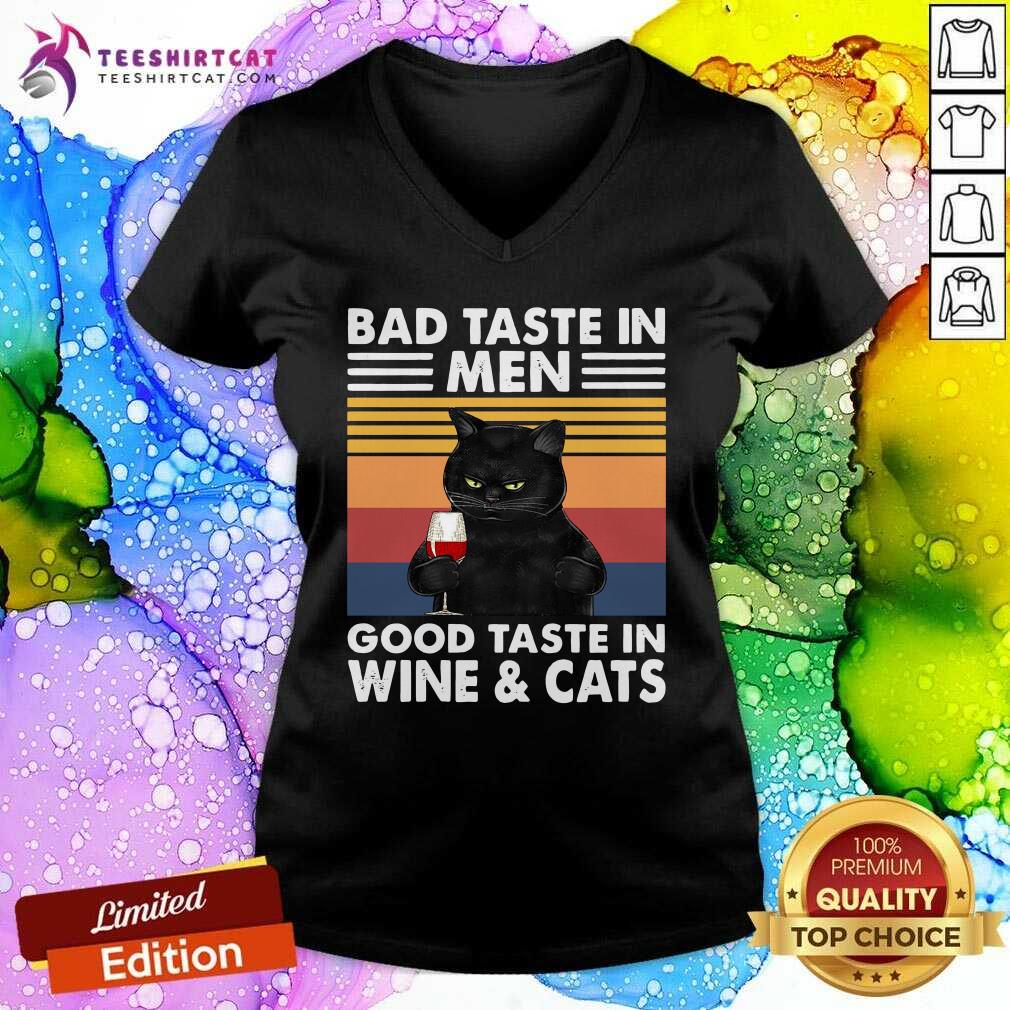 original-black-cat-bad-taste-in-men-good-taste-in-wine-and-cats-vintage-2021-v-neck.jpg