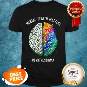Colorful Brain Mental Health Matters #Endthestigma Shirt
