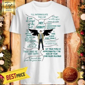 Nice Castiel Supernatural Ill Interrogate The Cat Hey Assbutt Shirt