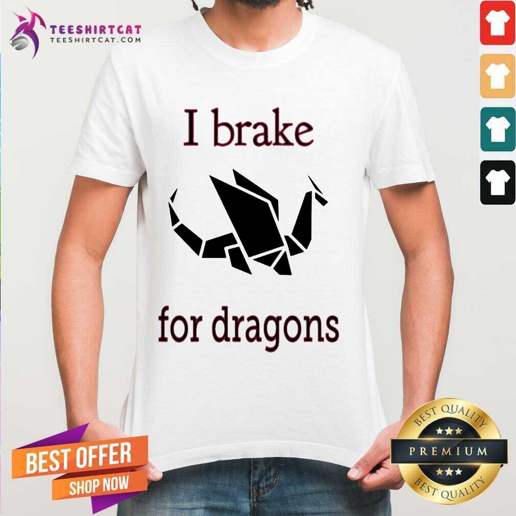 Perfect I Brake For Dragons Shirt