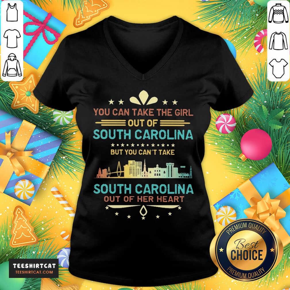 Perfect South Carolina You Can'T Take Out Of Her Heart Shirt