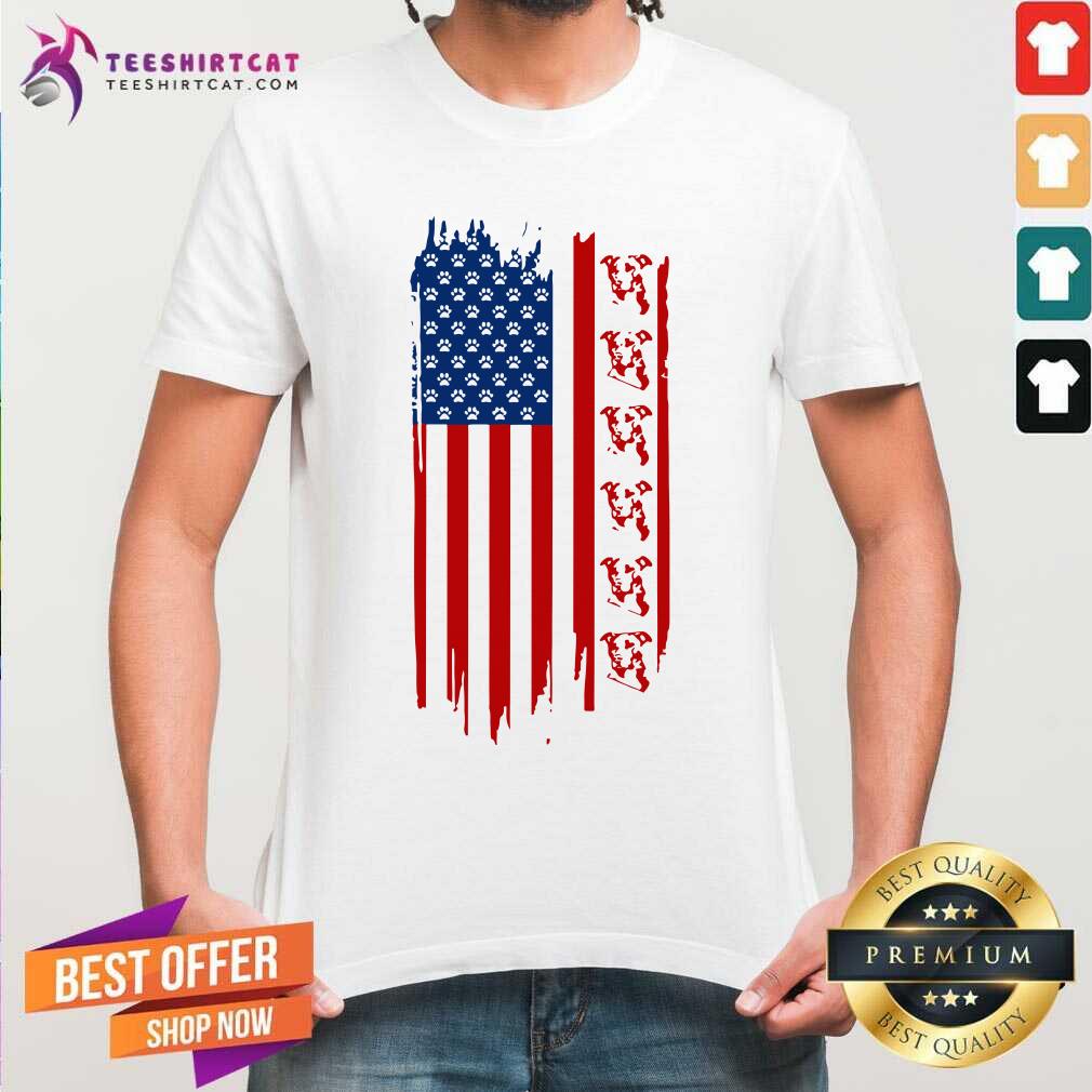 Pitbull American Flag Independence Day Shirt