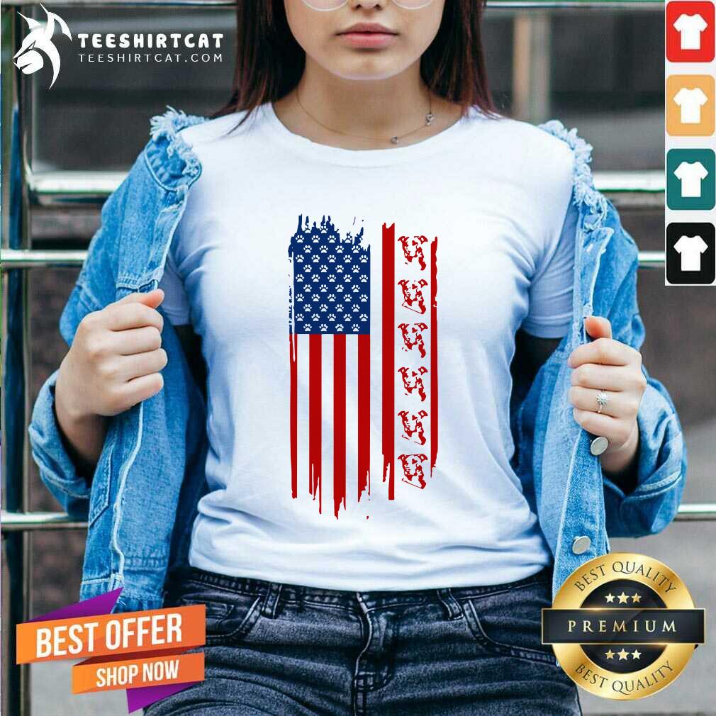 Pitbull American Flag Independence Day Shirt
