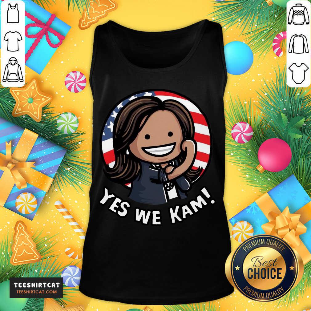 Premium Kamala Harris Strong Girl Yes We Kam American Flag Shirt