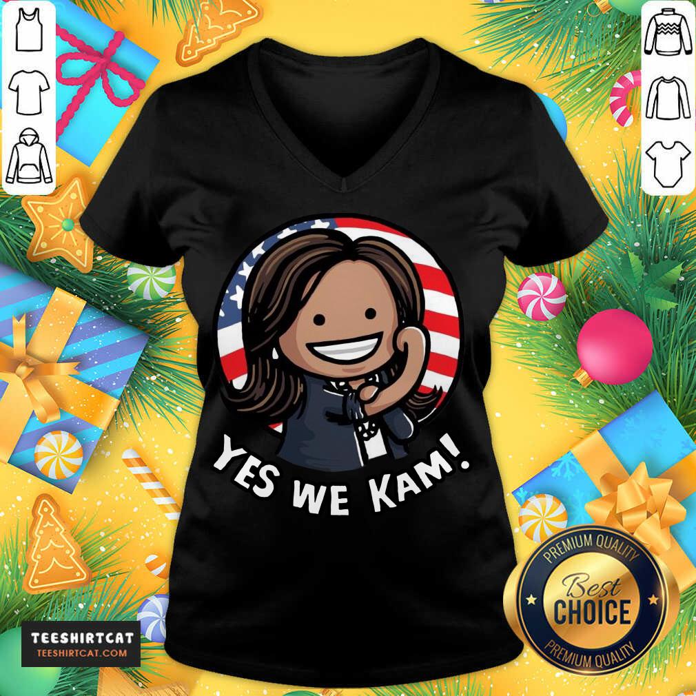 Premium Kamala Harris Strong Girl Yes We Kam American Flag Shirt