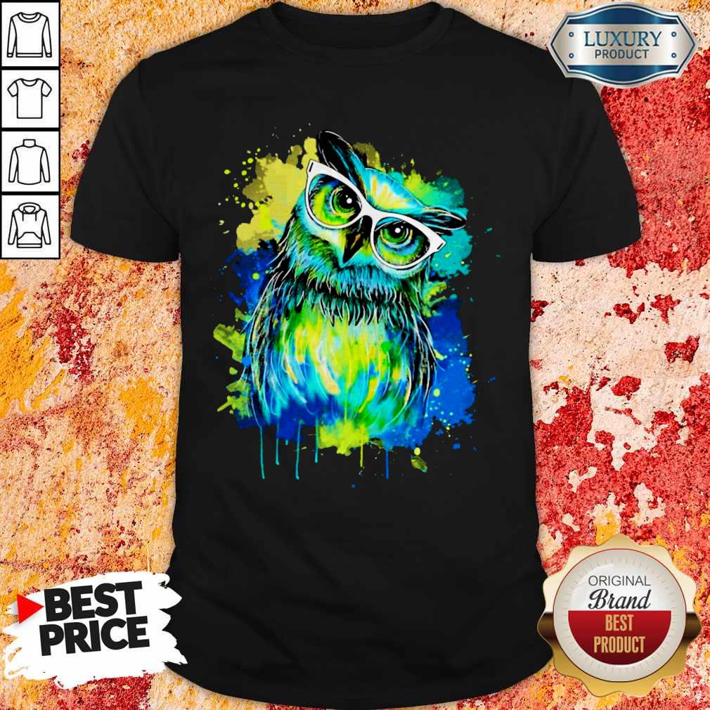 Premium Owl Oil Paintings Shirt