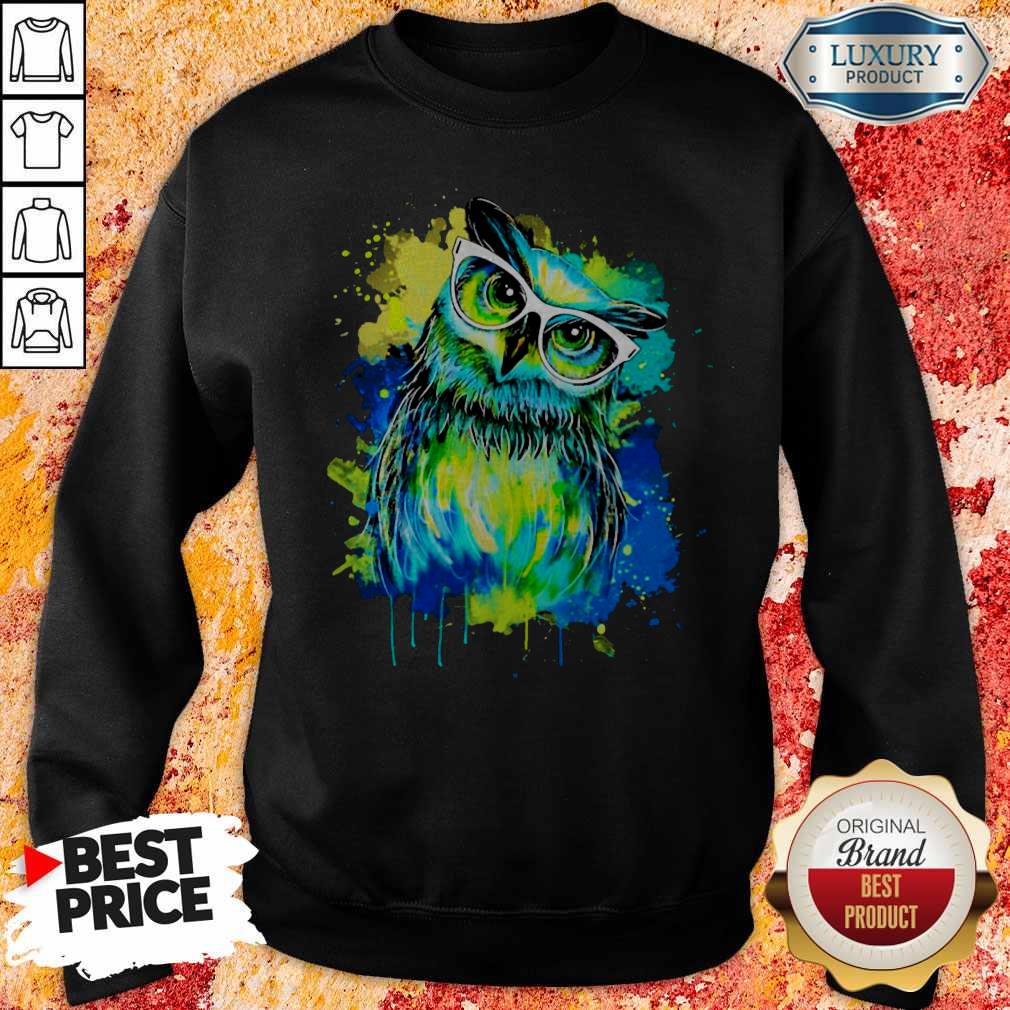 Premium Owl Oil Paintings Shirt