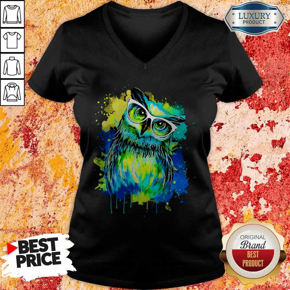 Premium Owl Oil Paintings Shirt