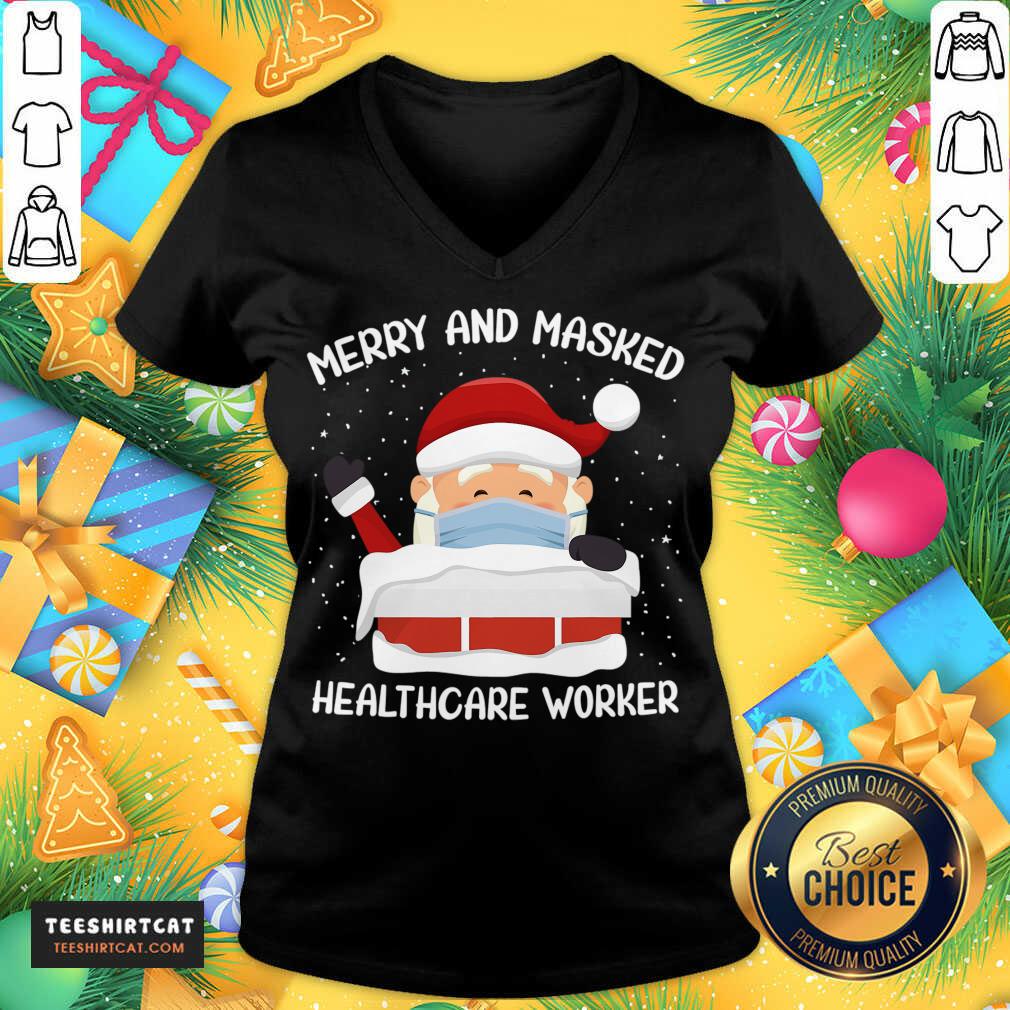 Premium Santa Masked Quarantine Christmas 2020 T-Shirt