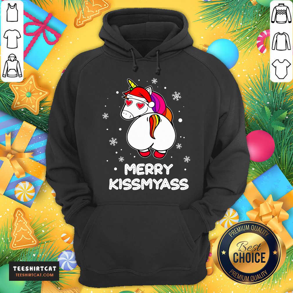 Premium Unicorn Merry Kissmyass Ugly Christmas Shirt