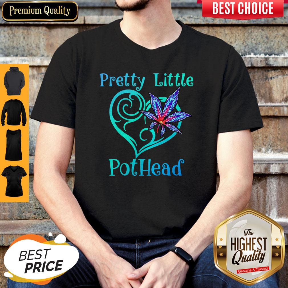 Pretty Little Pothead Heart Weed Shirt