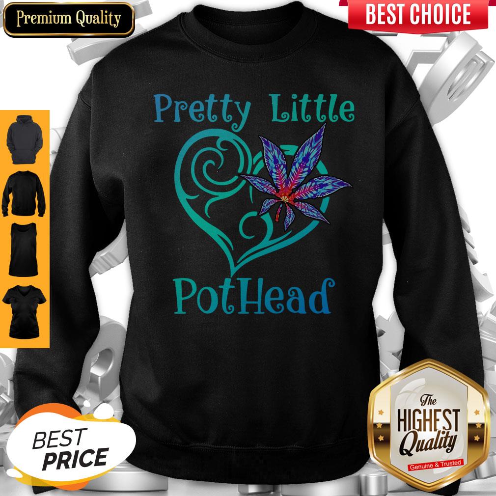 Pretty Little Pothead Heart Weed Shirt