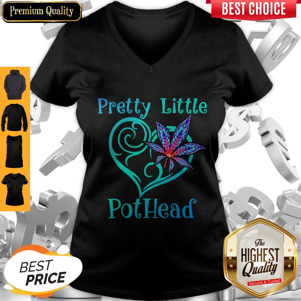 Pretty Little Pothead Heart Weed Shirt