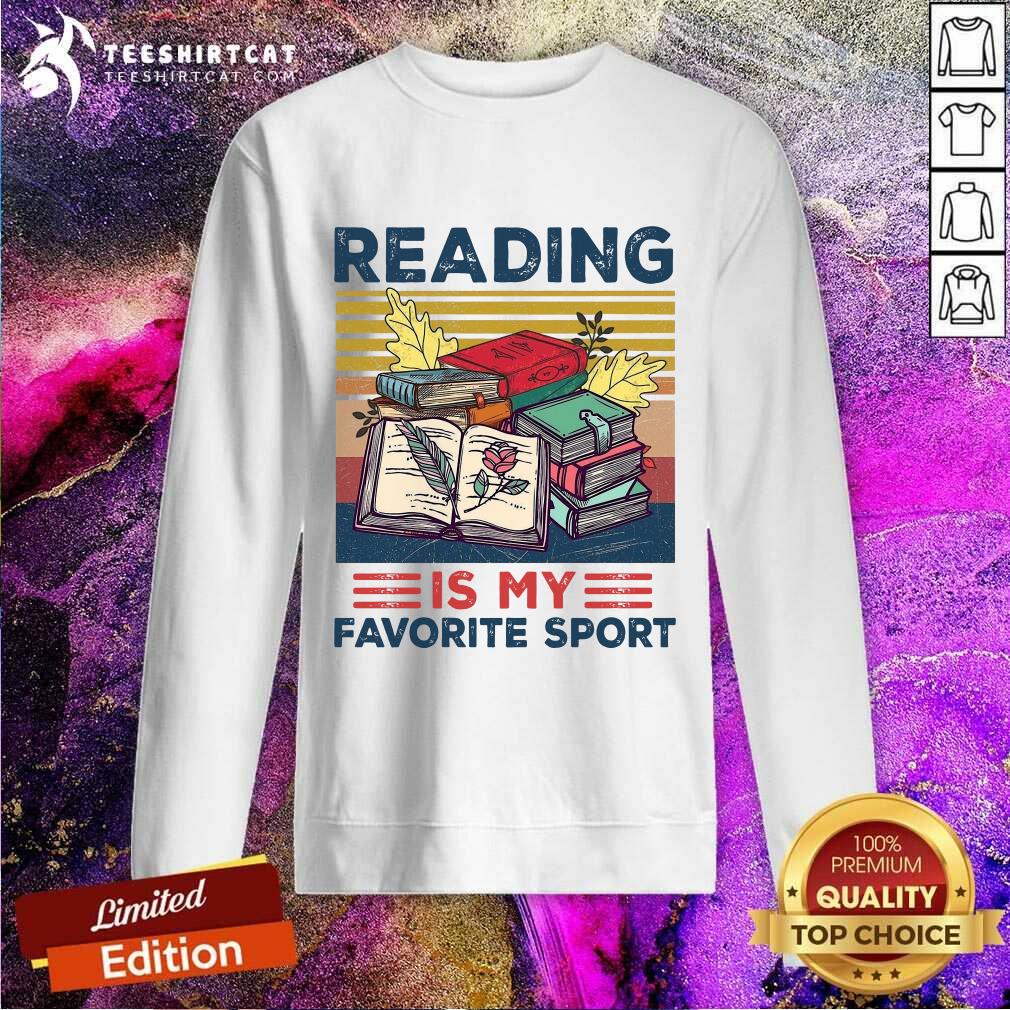 Pretty Reading Is My Favorite Sport Vintage Shirt