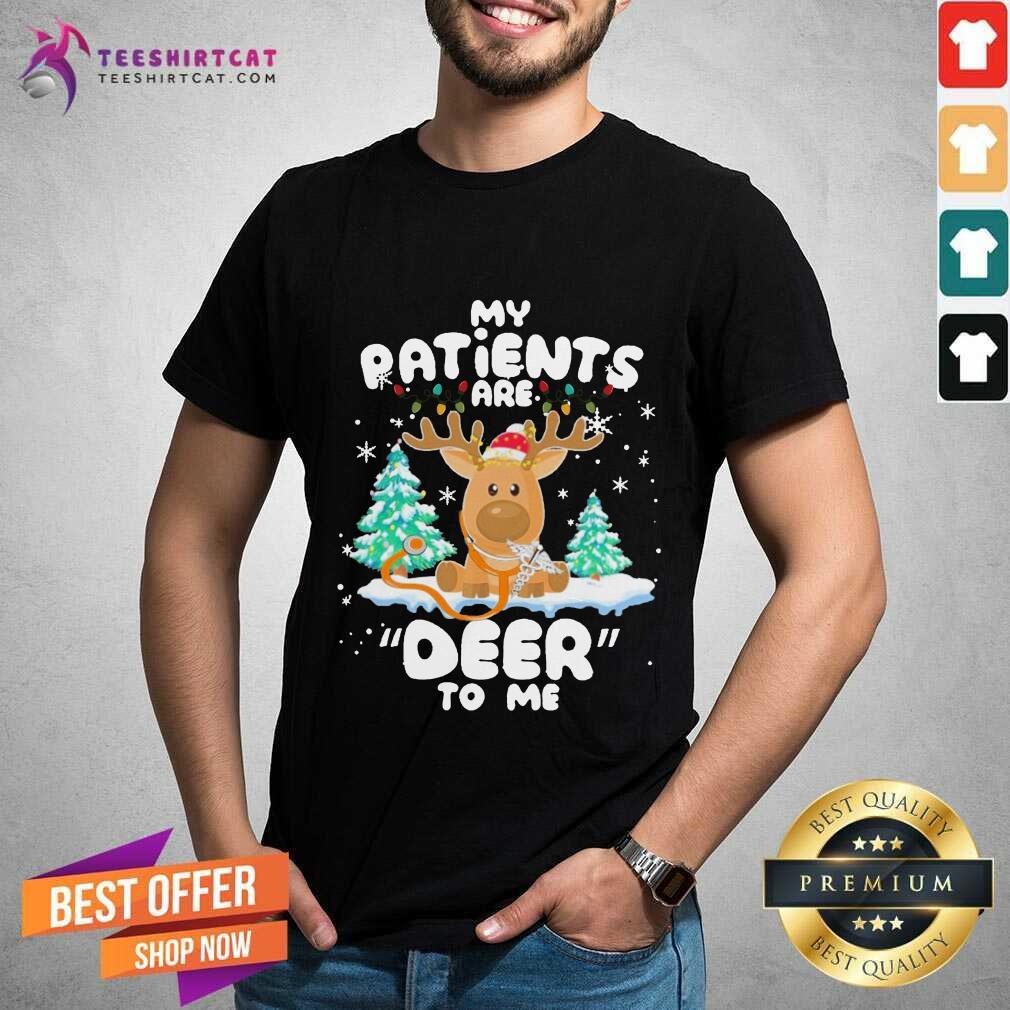 Pretty Reindeer My Patients Are Beer To Me Christmas Sweater Shirt