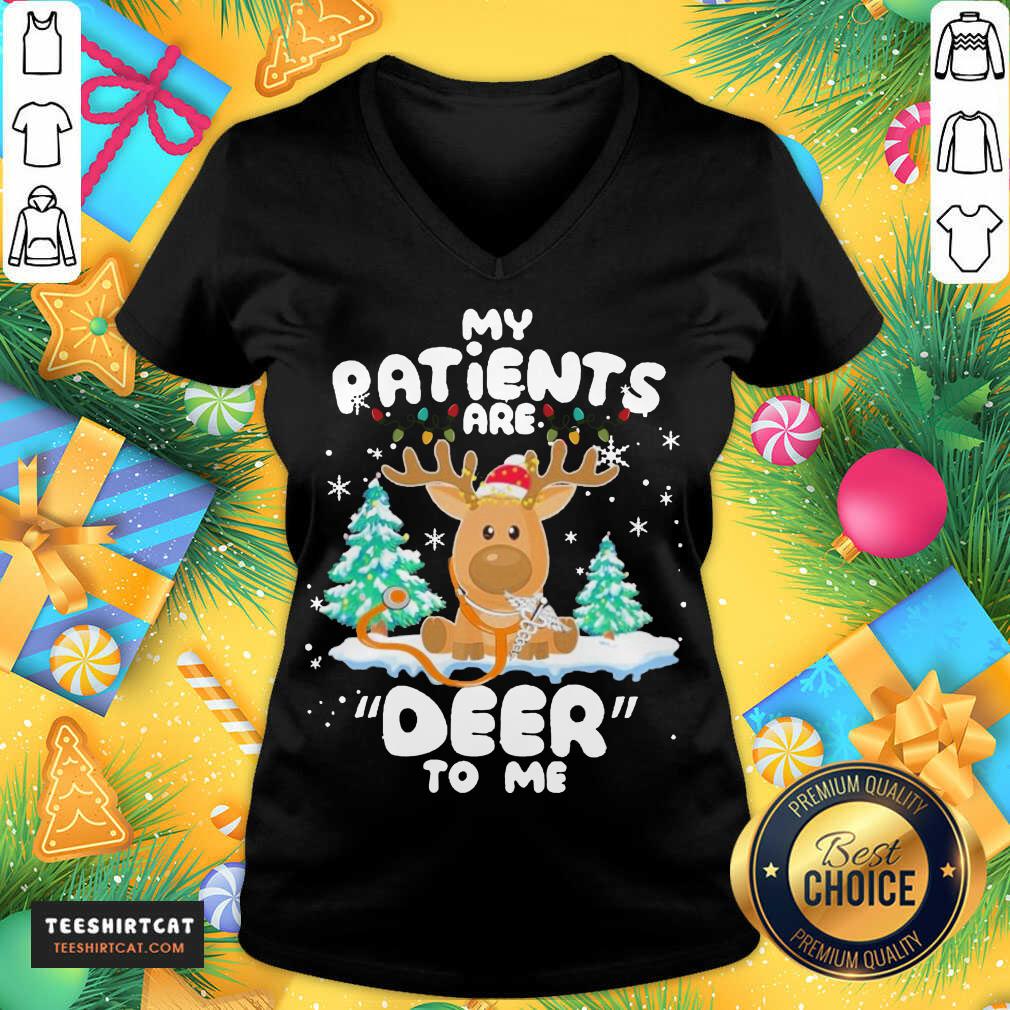 Pretty Reindeer My Patients Are Beer To Me Christmas Sweater Shirt
