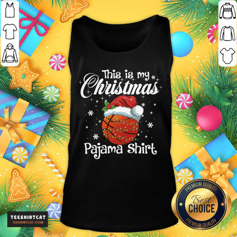 Pretty This Is My Christmas Pajama Basketball Santa Shirt