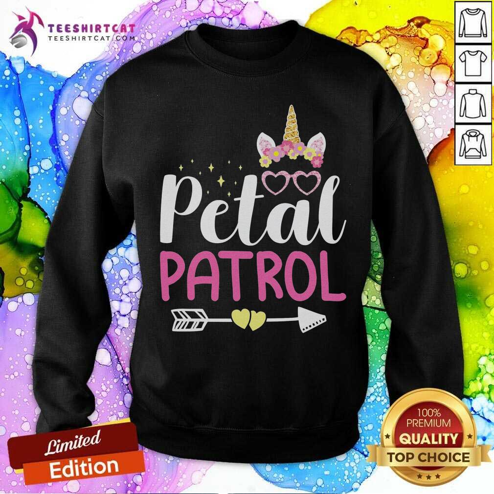 Pretty Unicorn Crown Petal Patrol Shirt