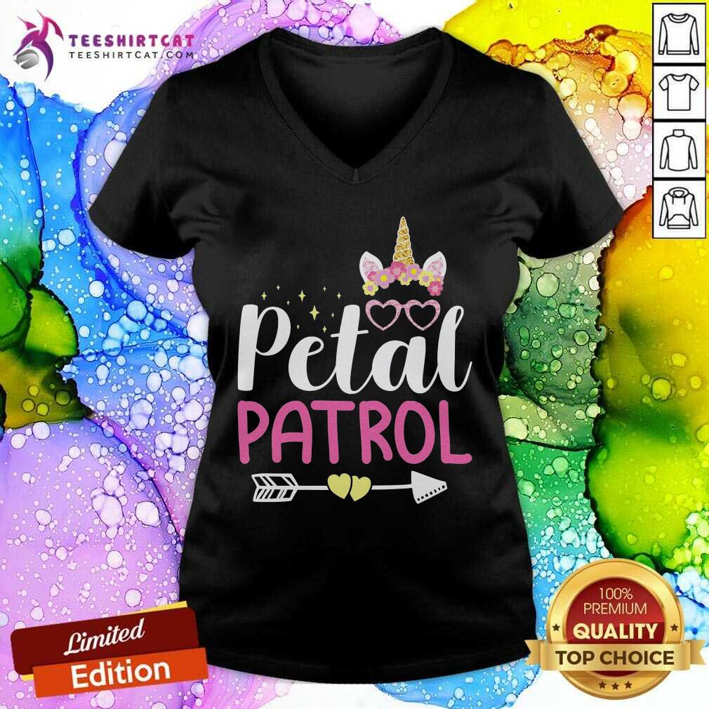 Pretty Unicorn Crown Petal Patrol Shirt