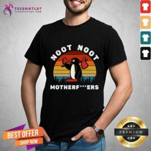Funny Penguin Noot Noot Motherfuckers Vintage Retro Shirt