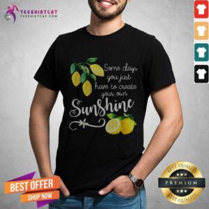 Nice You Just Have To Create Your Own Sunshine Lemon Shirt