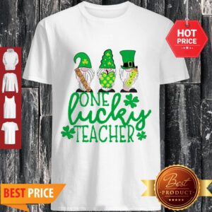 Nice St Patrick’s Day Gnome One Lucky Teacher Shirt