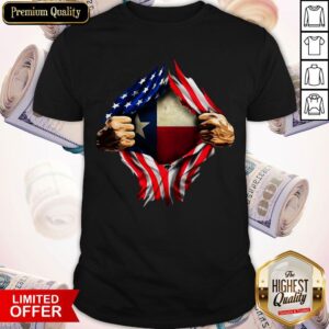 American Flag Texas Proud Inside Me Shirt