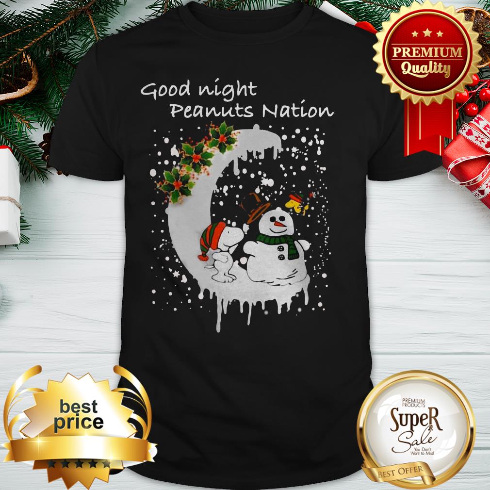 Snoopy Good Night Peanuts Nation Christmas Shirt