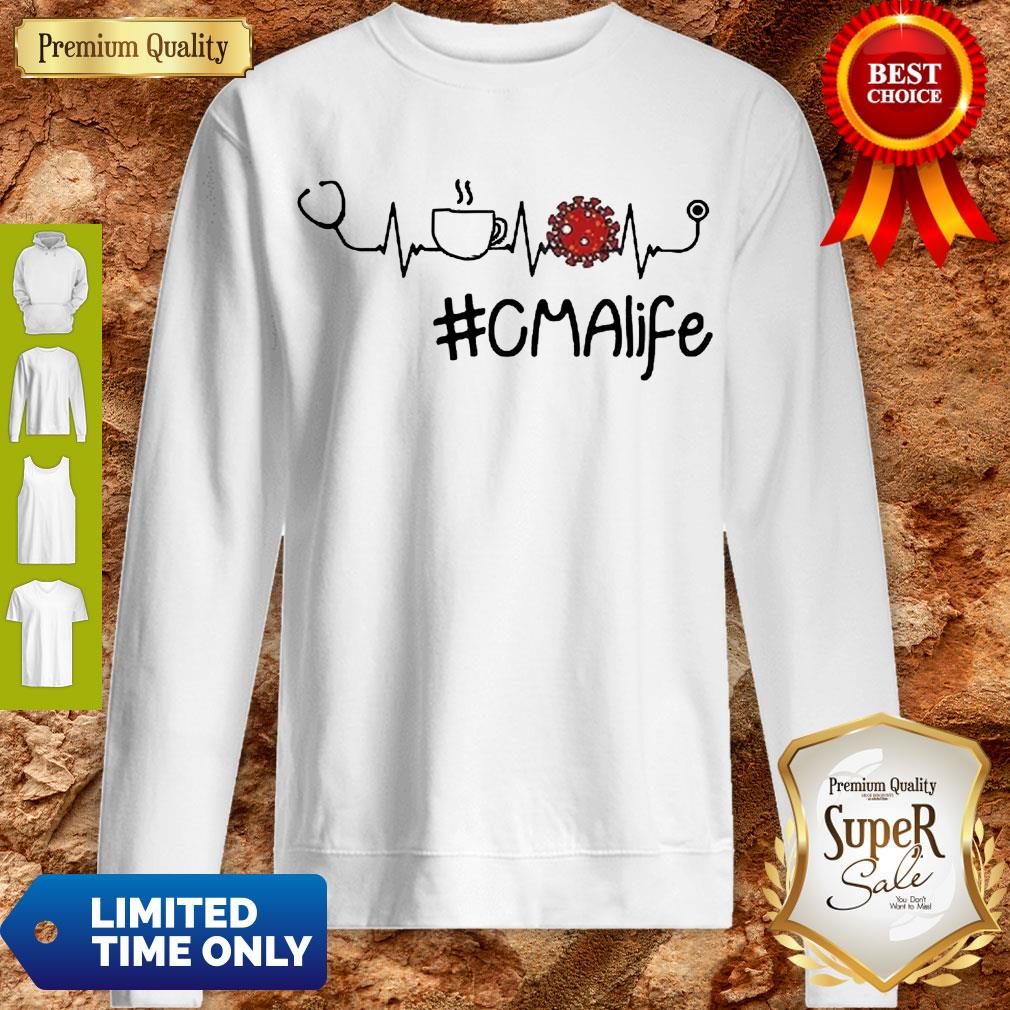 Official Heartbeat Cmalife Stethoscope Coffee Coronavirus Shirt
