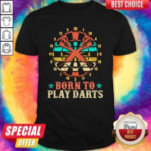 Awesome Born To Play Darts Stars Shirt
