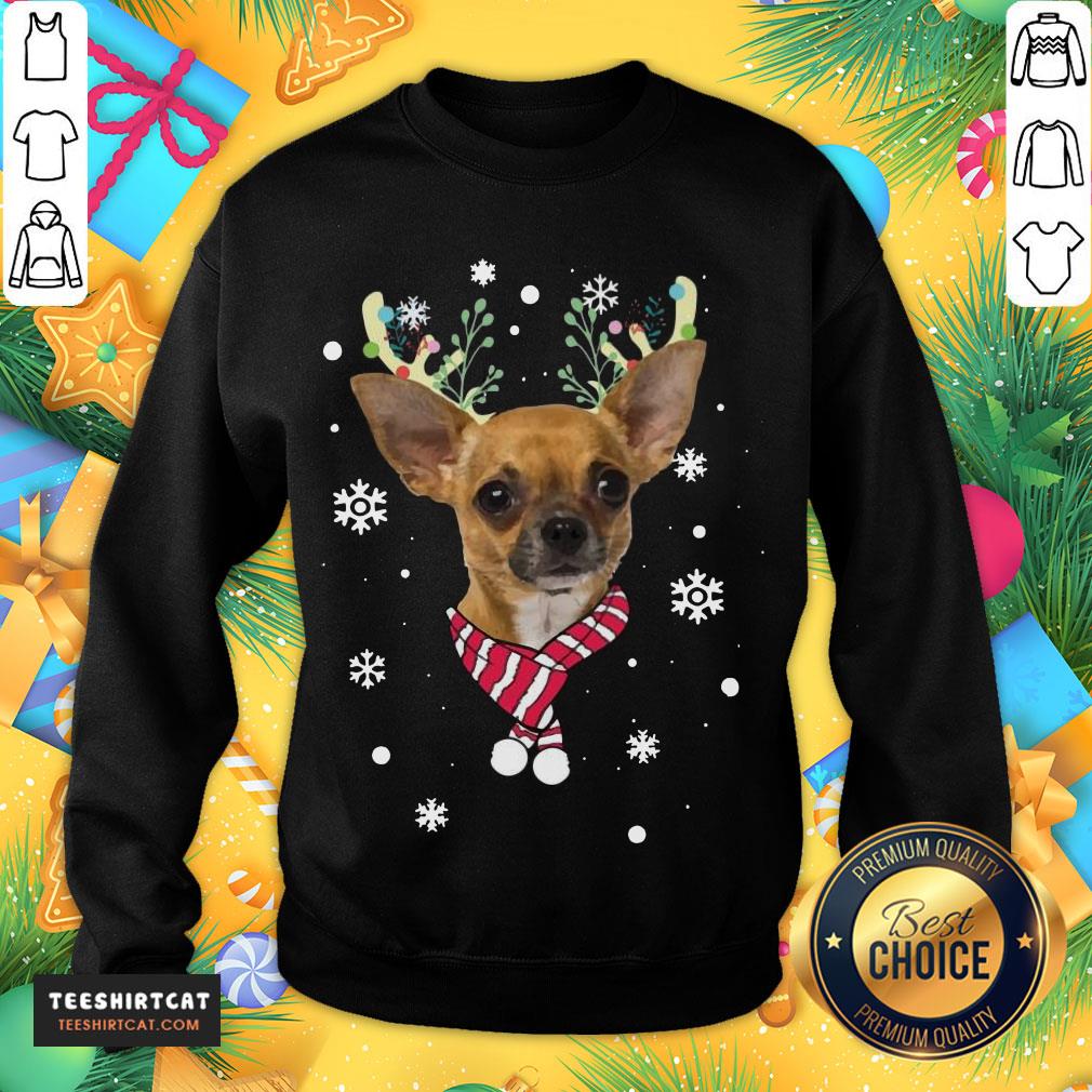 Top Chihuahua Gorgeous Reindeer Christmas Shirt