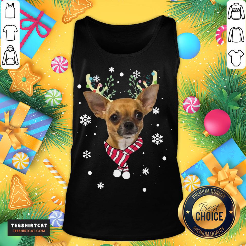 Top Chihuahua Gorgeous Reindeer Christmas Shirt