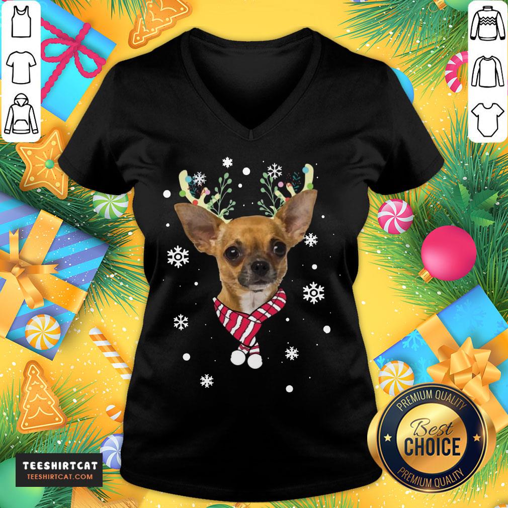 Top Chihuahua Gorgeous Reindeer Christmas Shirt