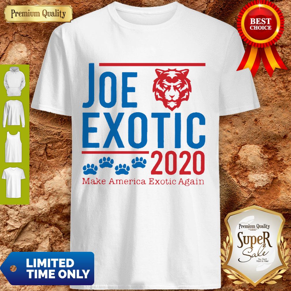 Top Joe Exotic 2020 Make America Exotic Again Tiger King Shirt