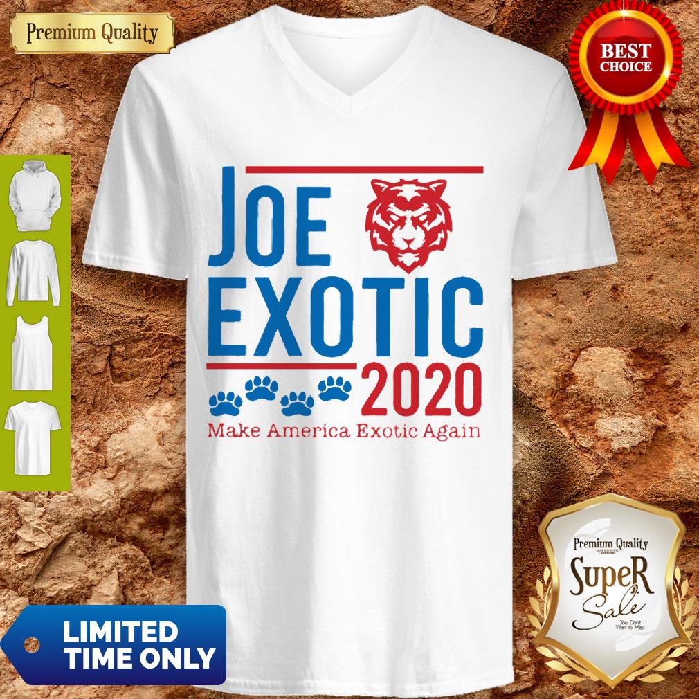 Top Joe Exotic 2020 Make America Exotic Again Tiger King Shirt