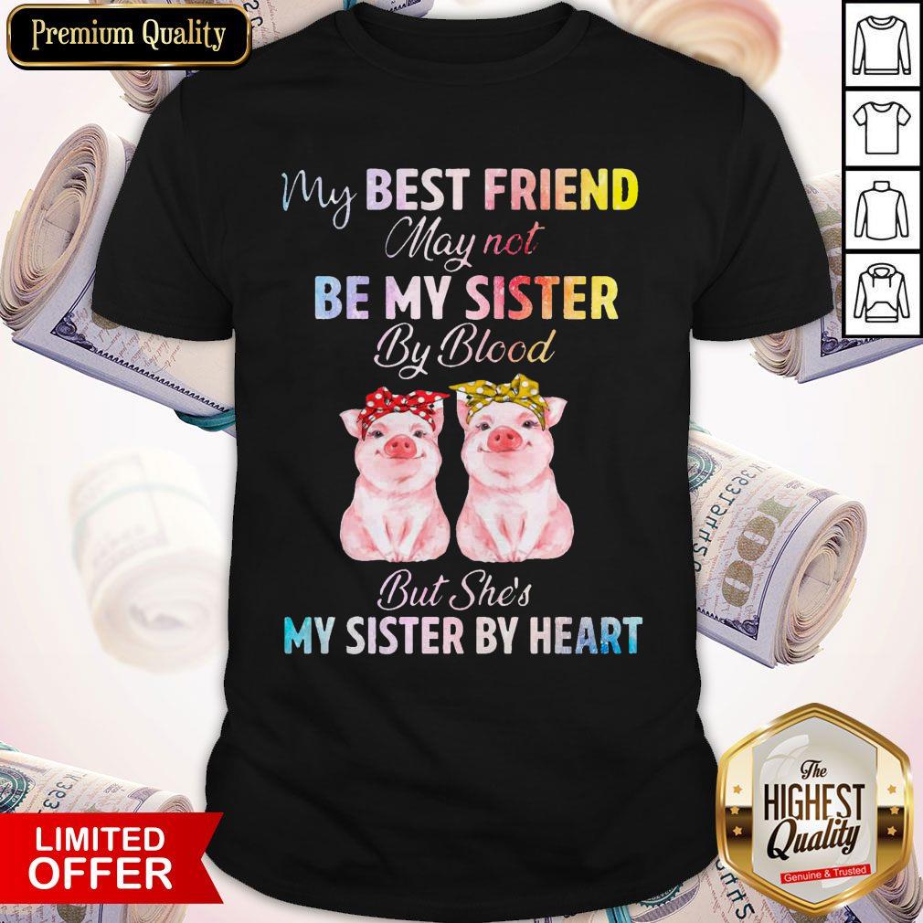 Top My Best Friend May Not Be My Sister But She’s My Sister By Heart Shirt