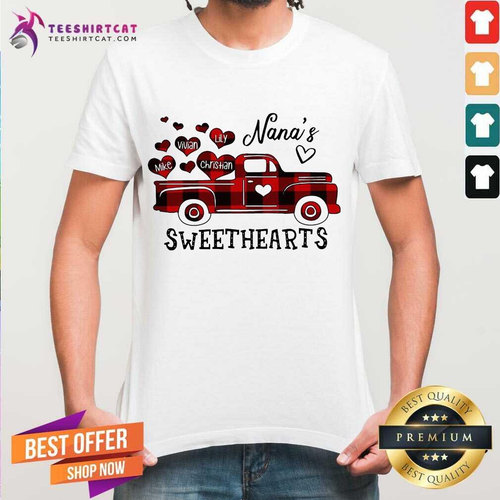 Top Nana's Sweethearts Truck Mike Vivian Lily Christian Shirt